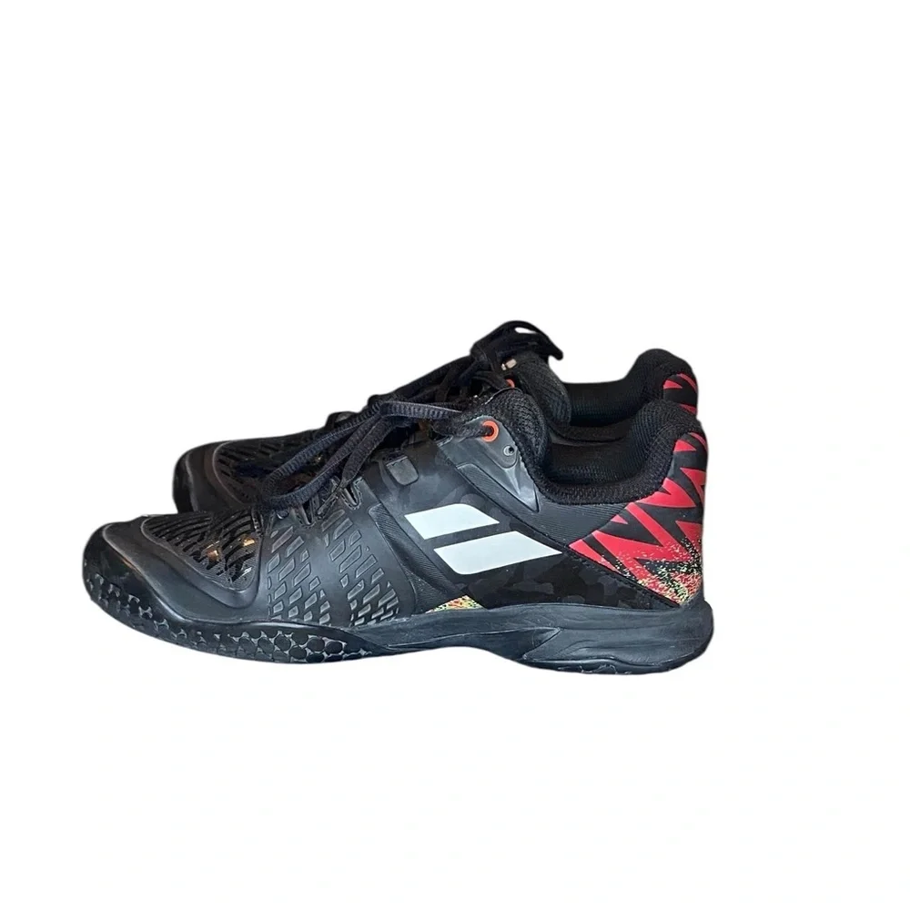 Babolat Propulse All Court Junior Tennis Shoes Black Red Size US 5.5 EUR 38